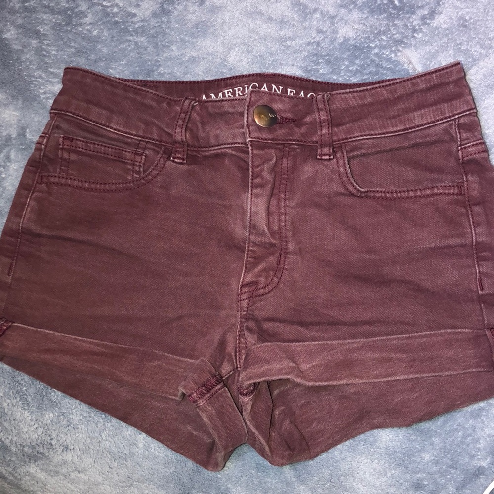 Burgundy shorts